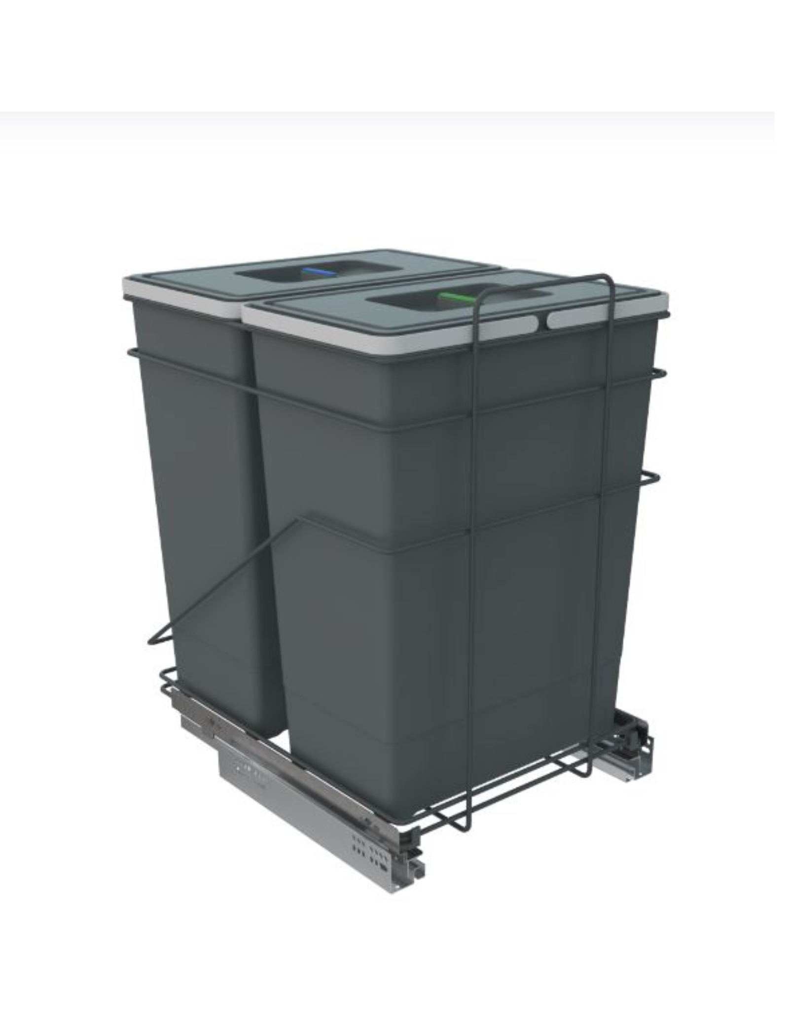 Poubelle Coulissante ECOFIL 35*35L – Système de Tri Sélectif Intégré pour Cuisine bas