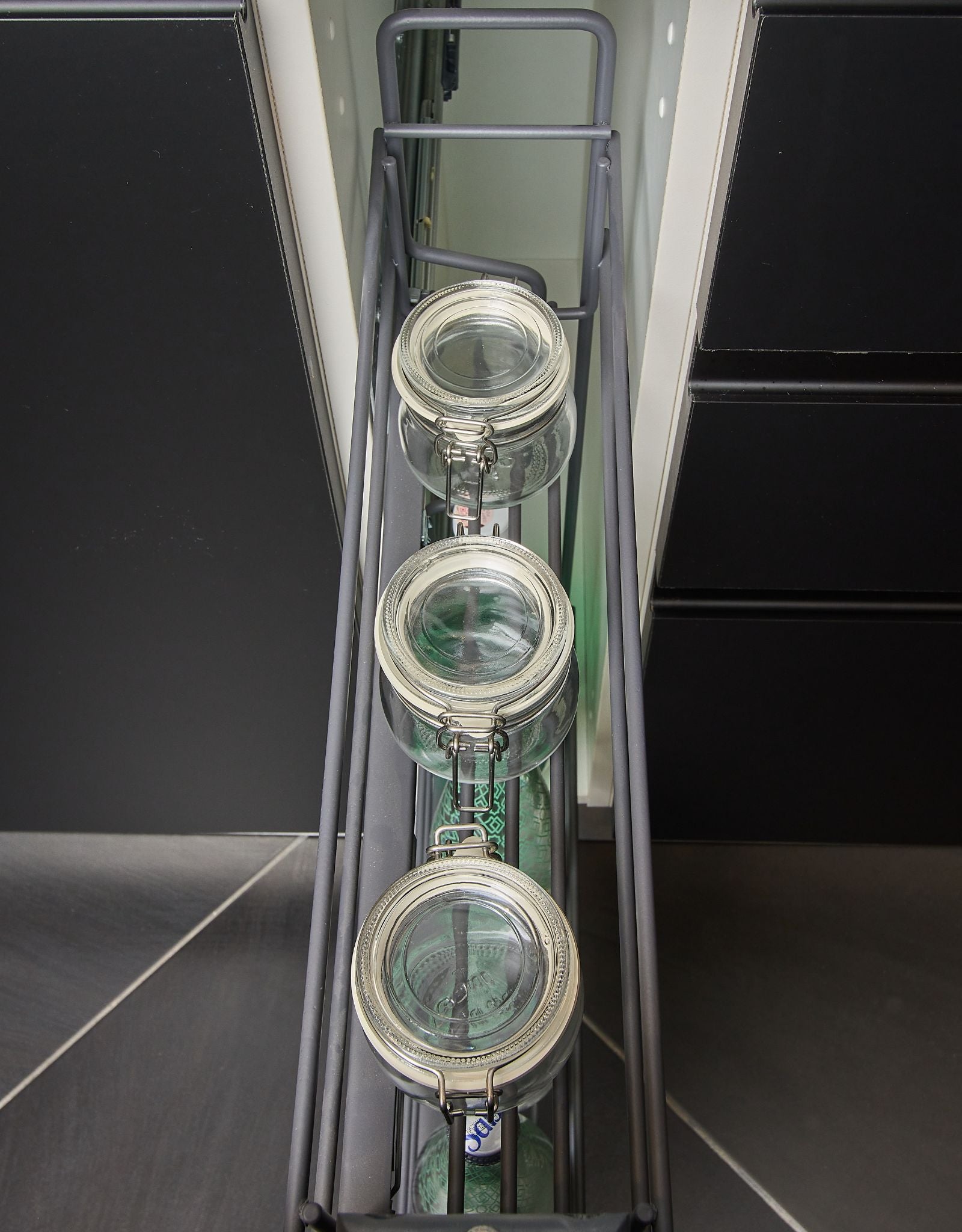 Porte bouteille encastrable en fil -15 cm