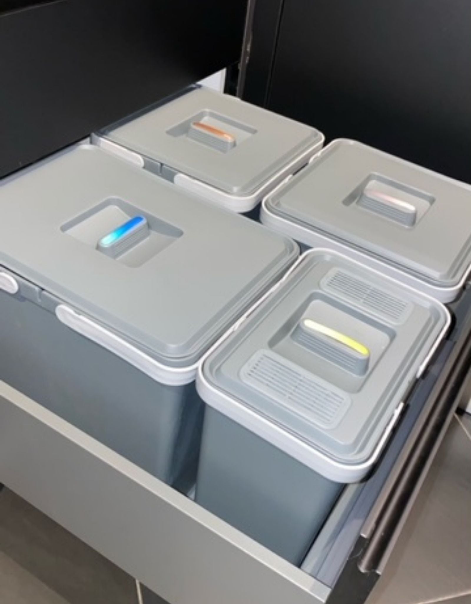 Poubelle de Tri Sélectif METROPOLIS pour Tiroir 60 cm en thermoplastique H 22 P46/49L51/53