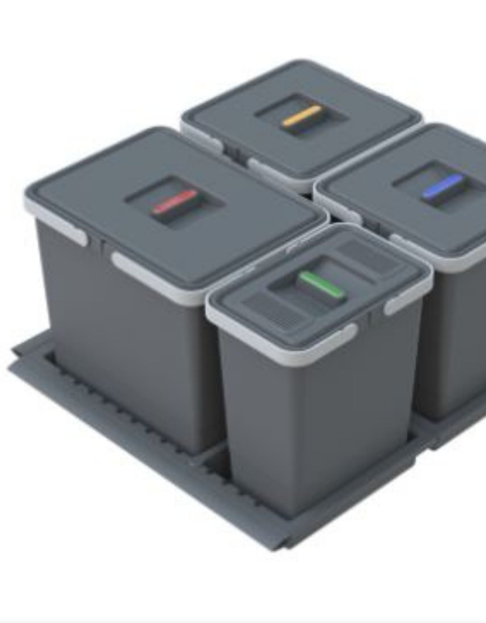 Poubelle de Tri Sélectif METROPOLIS pour Tiroir 60 cm en thermoplastique H 22 P46/49L51/53