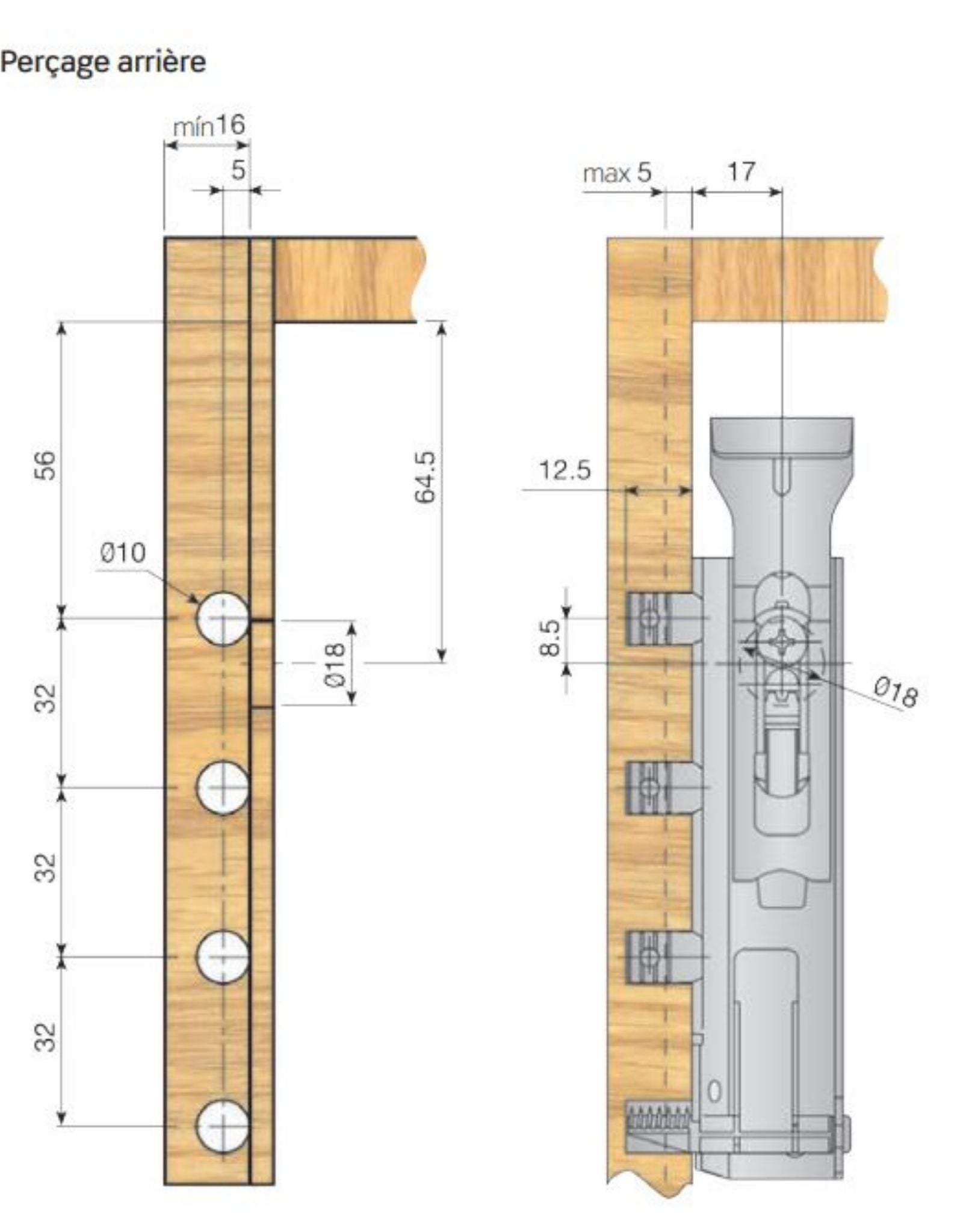 1 kit Système de suspension  invisible TRASER 6
