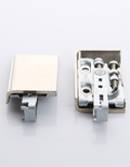 1 kit Support de Fixation Métallique pour Meuble avec Cache Décoratif