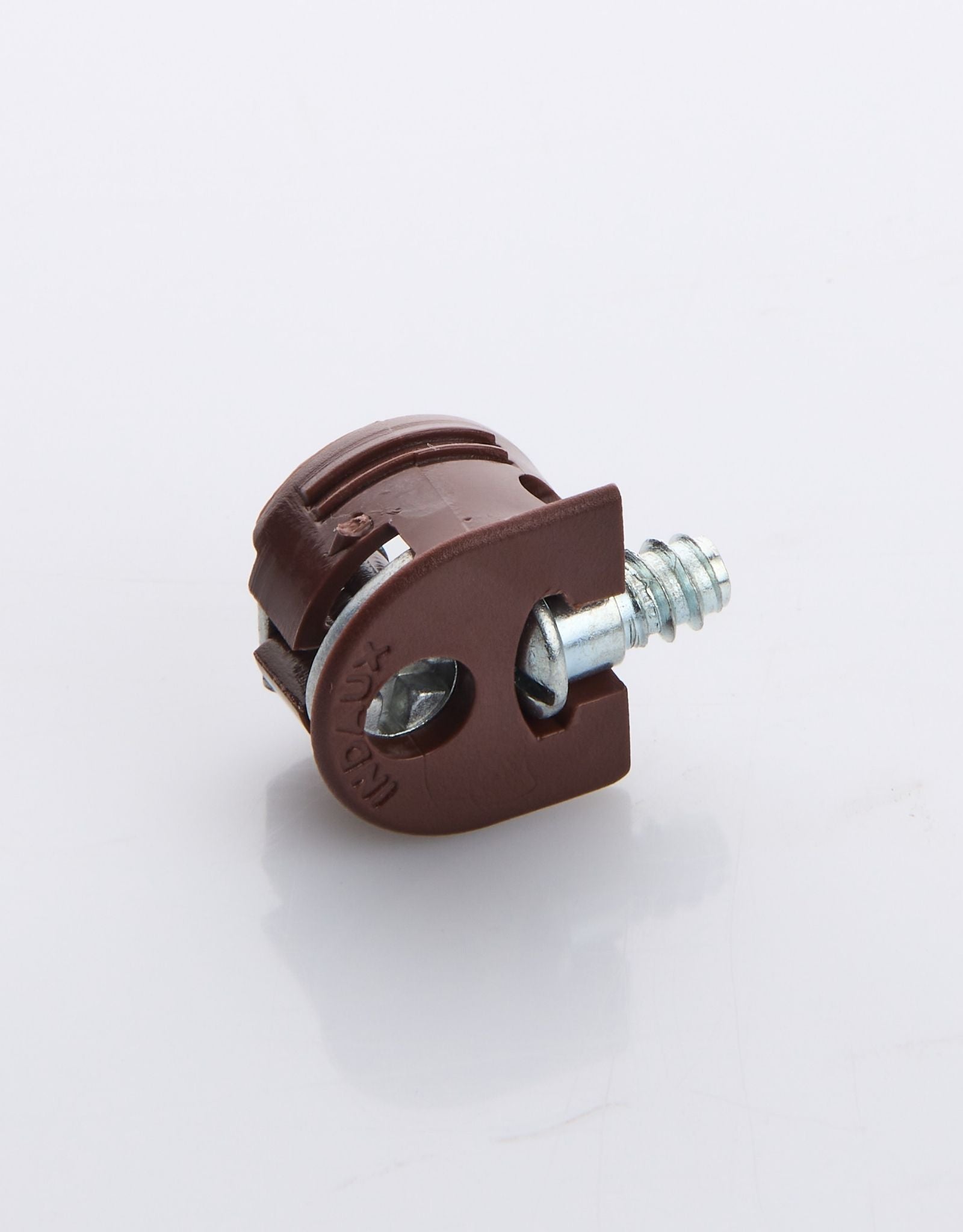 Kit de 100 clocks a frein marron- suspension invisible d'etageres.