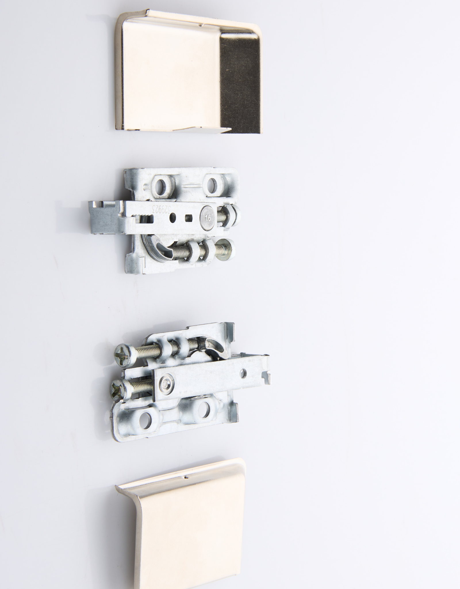 1 kit Support de Fixation Métallique pour Meuble avec Cache Décoratif