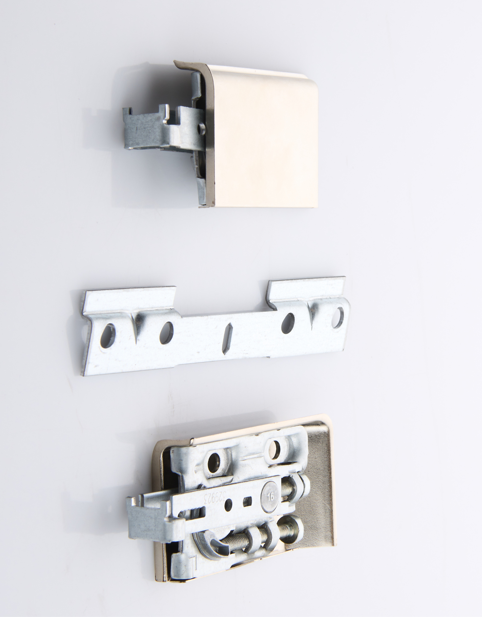 1 kit Support de Fixation Métallique pour Meuble avec Cache Décoratif