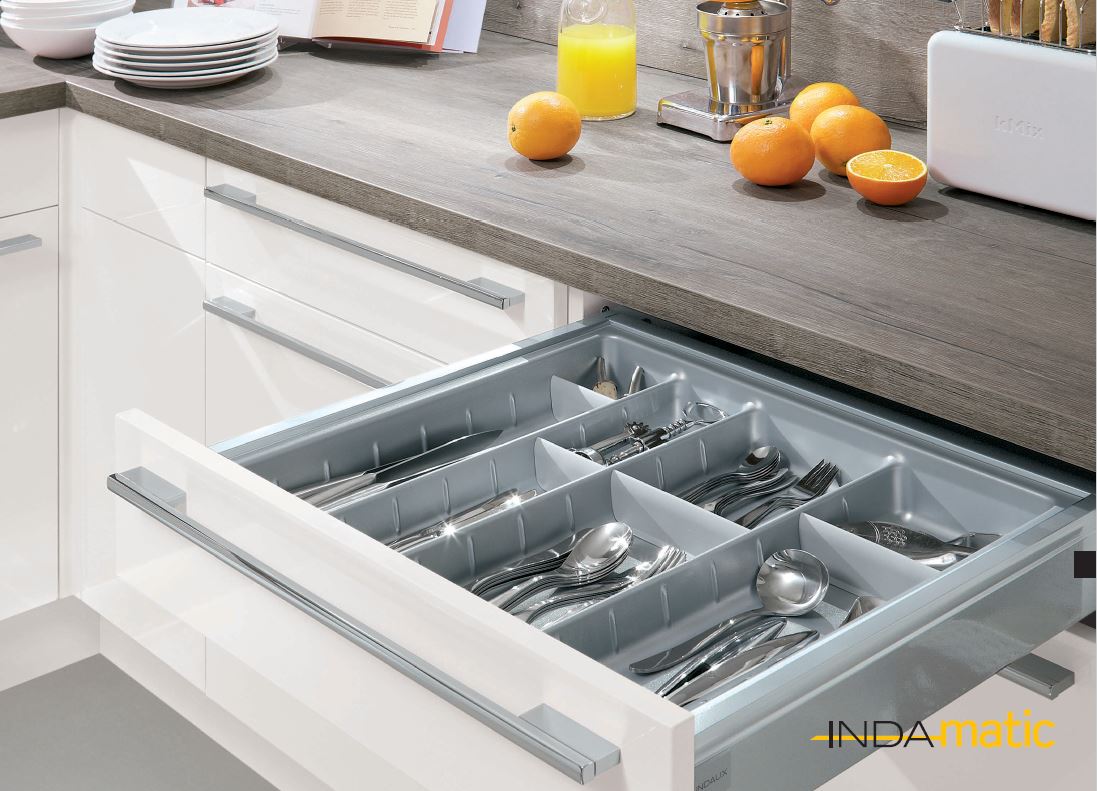 Kit Tiroir pour cuisine H88 P500 gris anthracite
