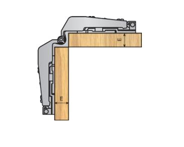 Kit de 4 Charnières spéciales pour porte d'angle| RINCO
