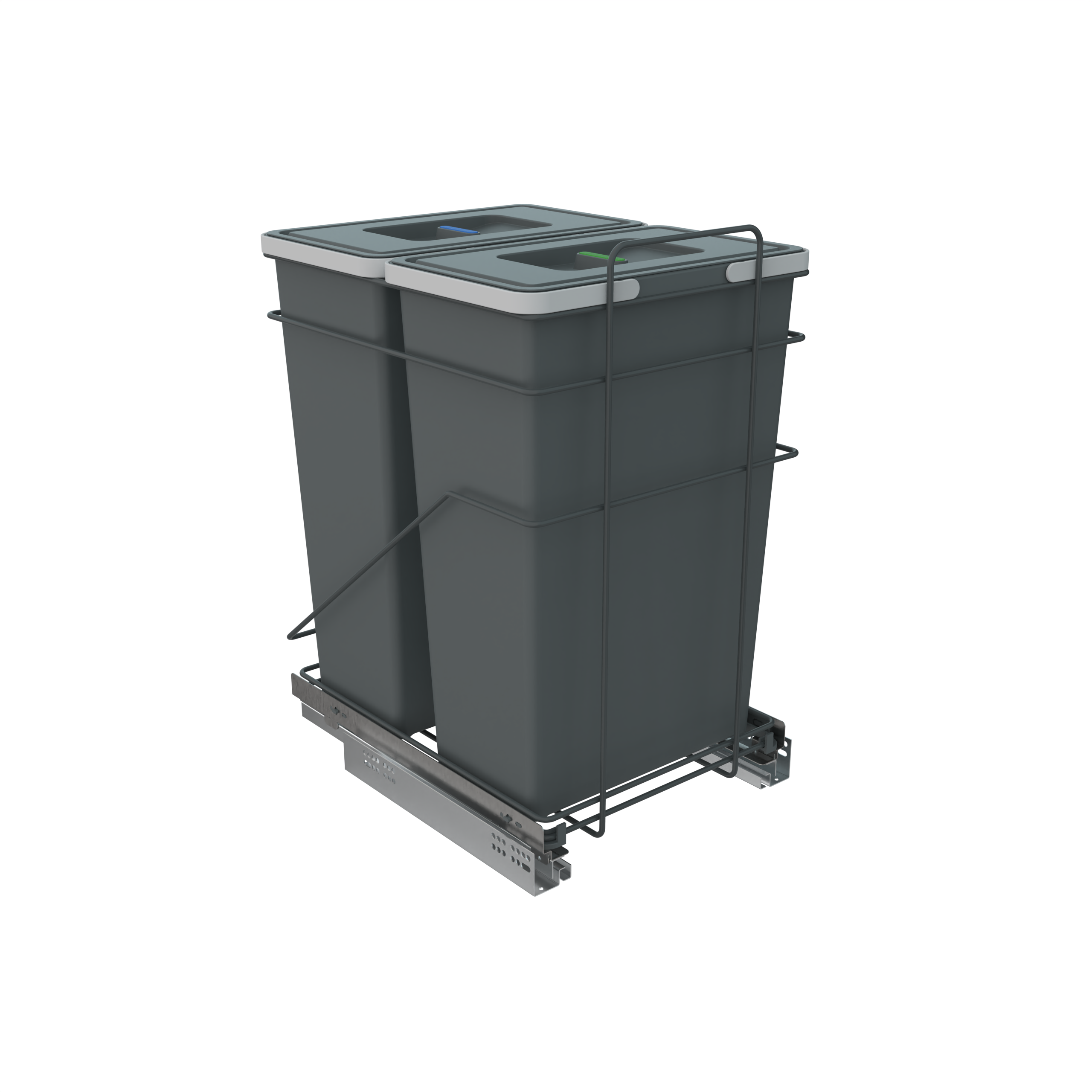 Poubelle Coulissante ECOFIL 35*35L – Système de Tri Sélectif Intégré pour Cuisine bas