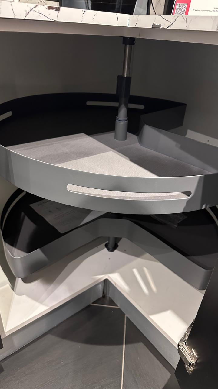 Tourniquet rotation 270° avec 2 niveaux avec tapi anti derapant meuble de coin cuisine 930/930