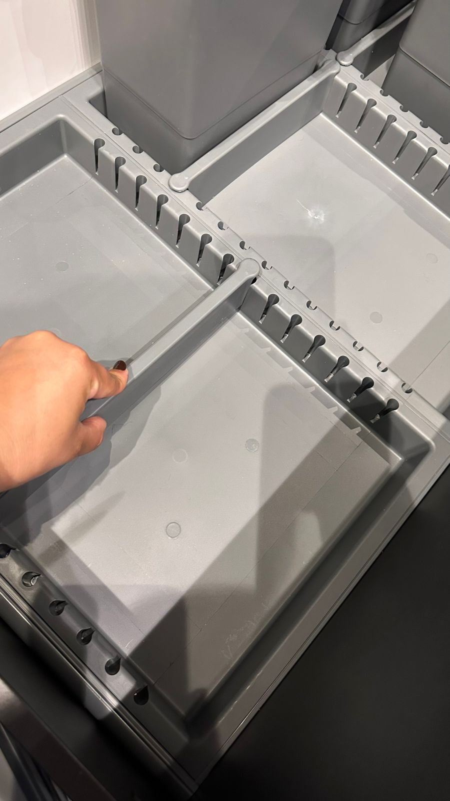 Poubelle de Tri Sélectif METROPOLIS pour Tiroir 90 cm en thermoplastique H 22 P46/49L81/83