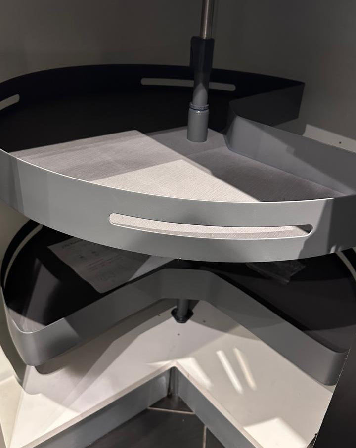 Tourniquet rotation 270° avec 2 niveaux avec tapi anti derapant meuble de coin cuisine 930/930