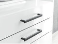 Kit de 4Tirette OBLONG 160 mm - couleur noir Grafito